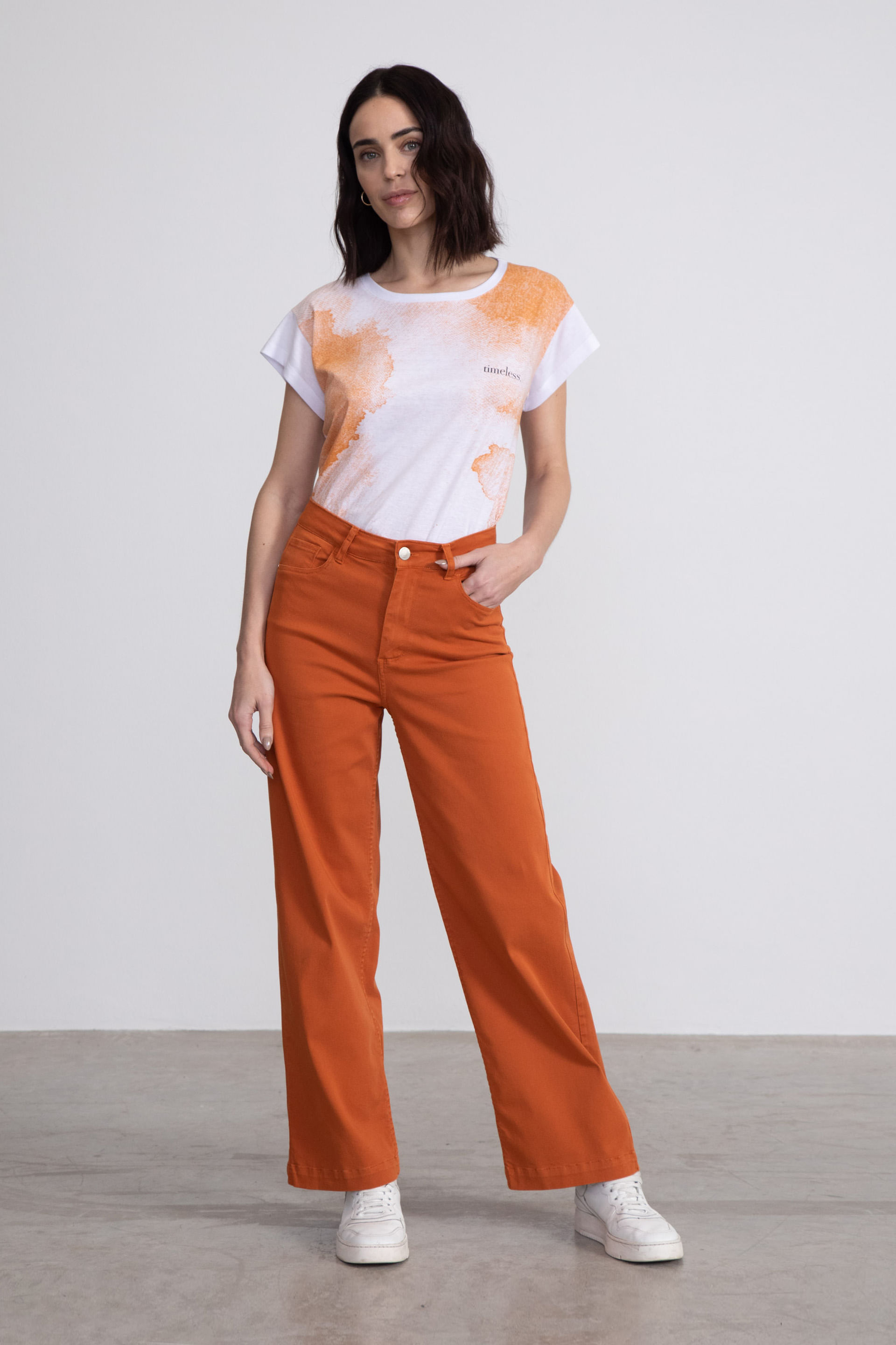 Wide Leg Pantalones Mujer