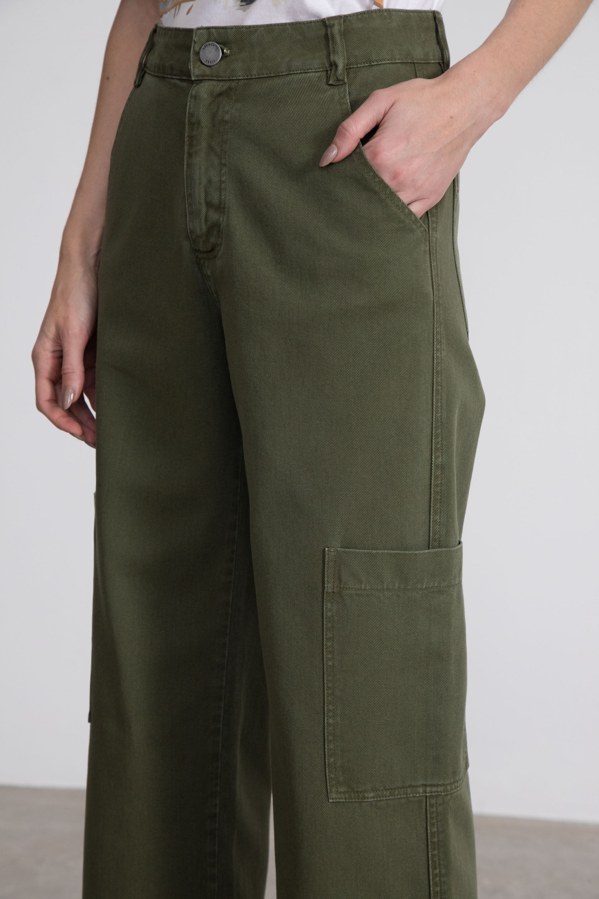 Pantalon gabardina verde discount militar